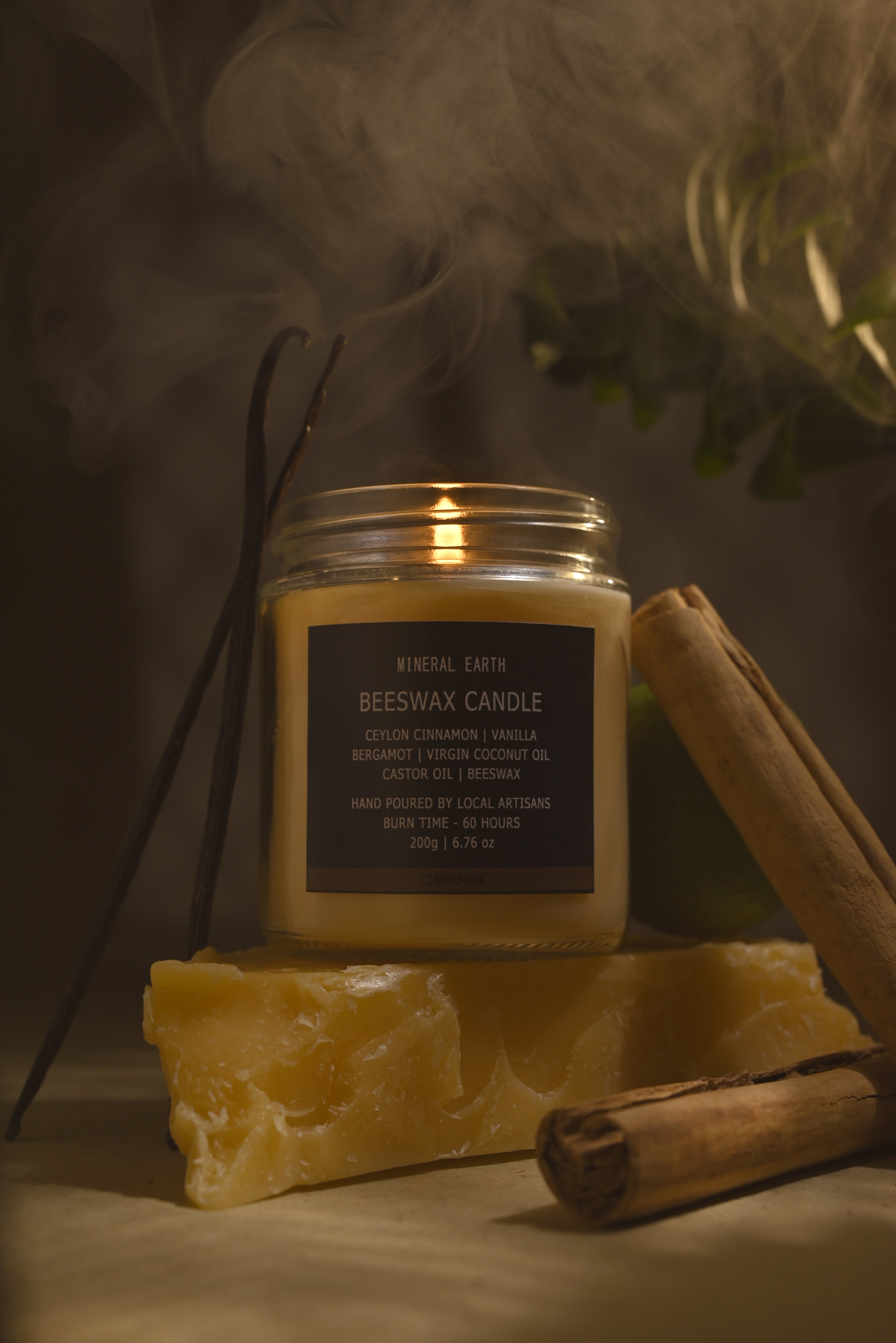 Cinnamon jar candle