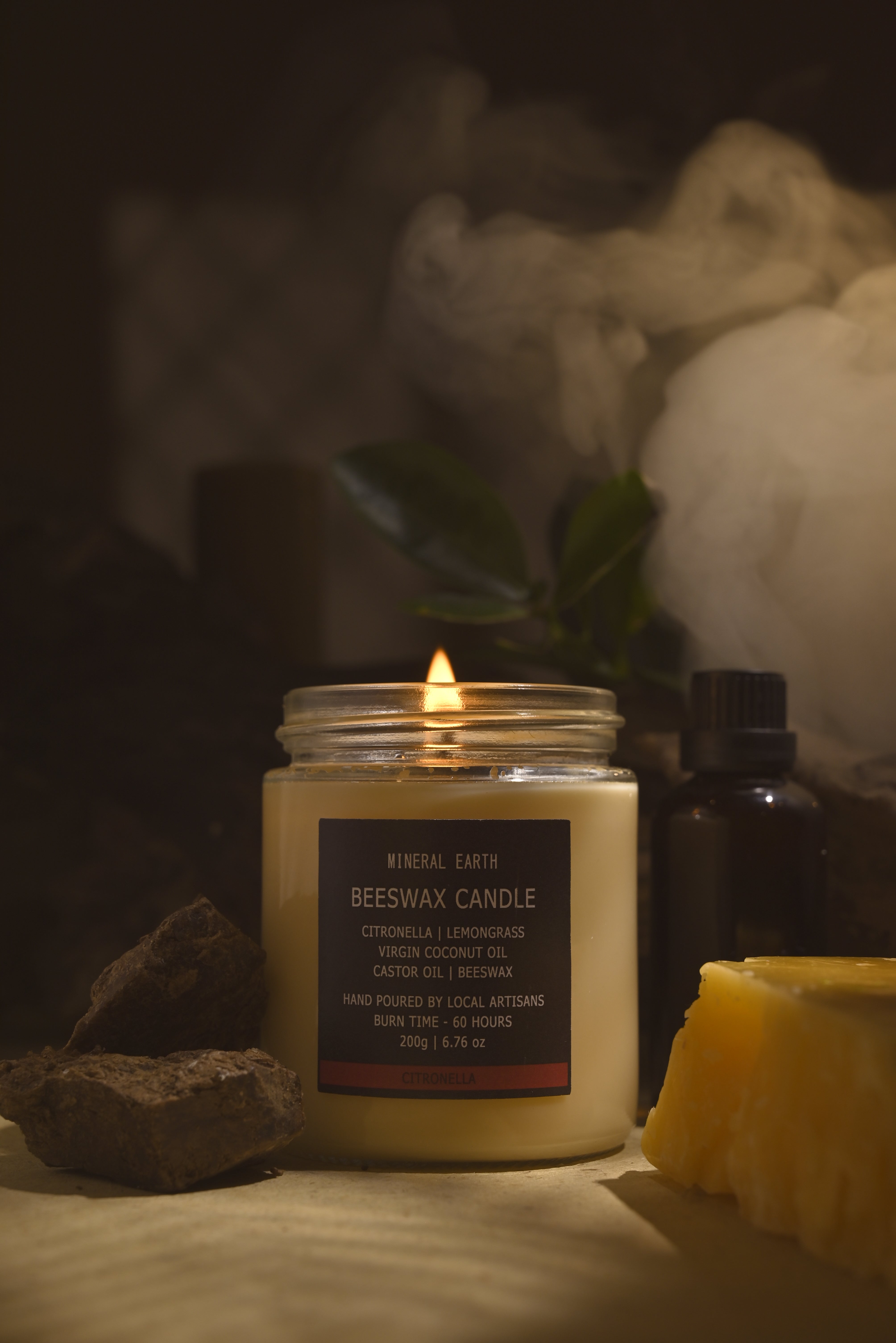 Citronella jar candle