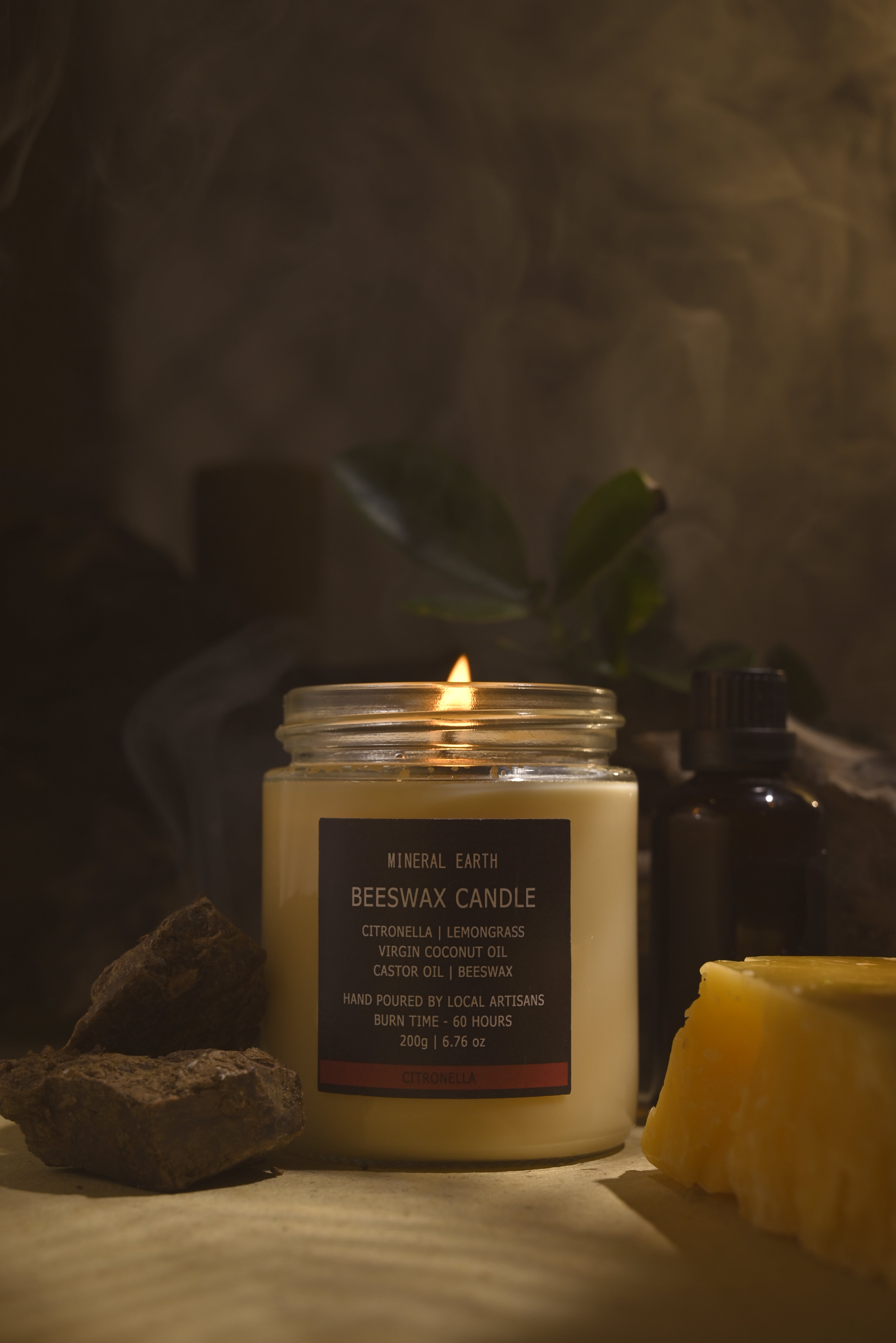 Citronella jar candle