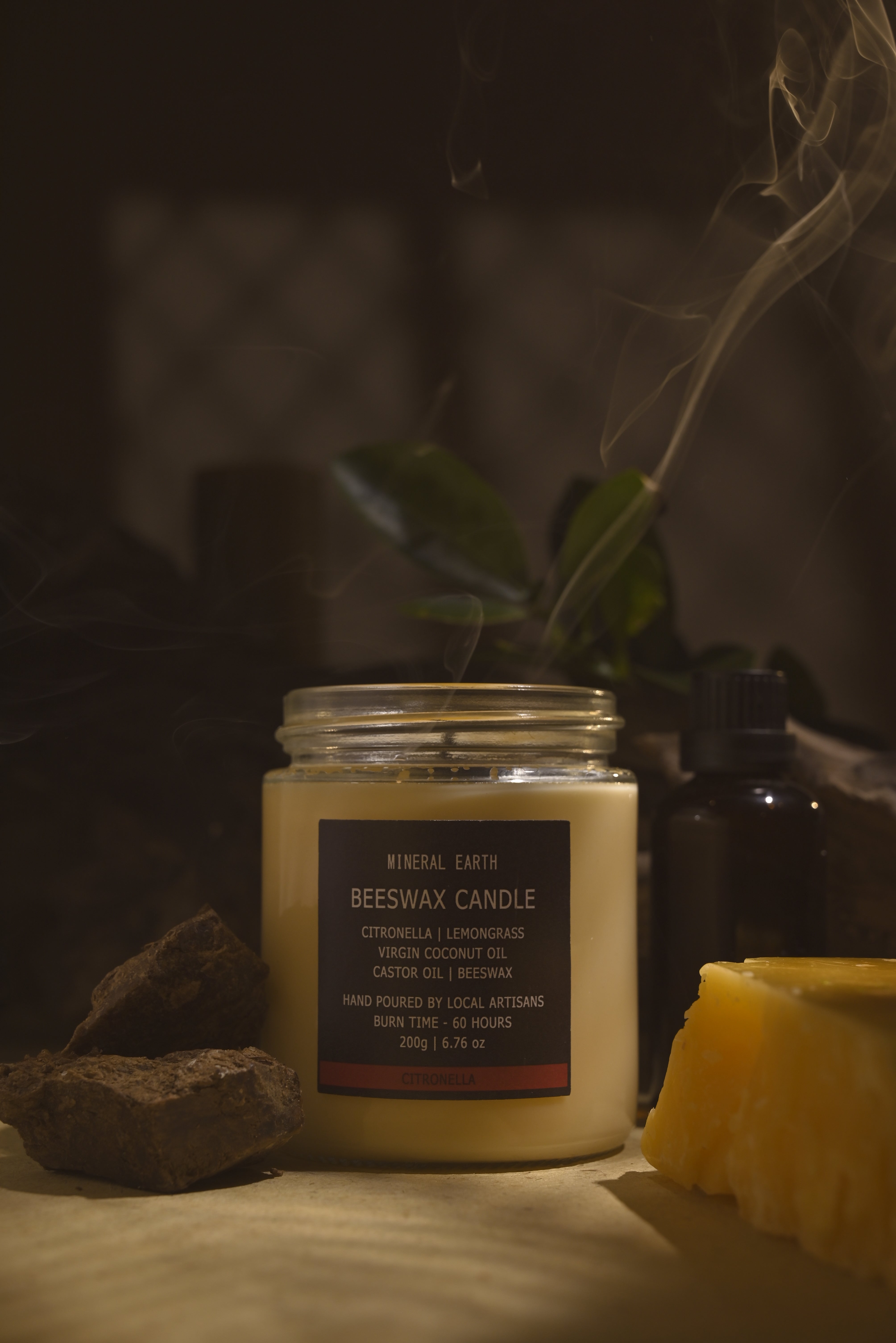 Citronella jar candle